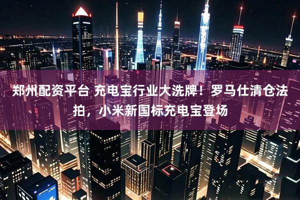 郑州配资平台 充电宝行业大洗牌！罗马仕清仓法拍，小米新国标充电宝登场